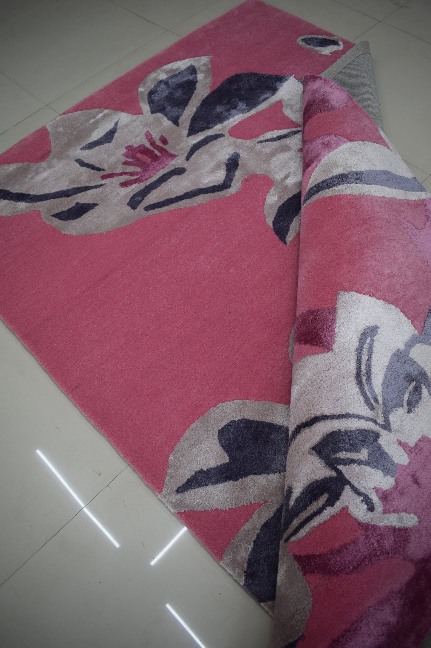 Midnight Peony Rug