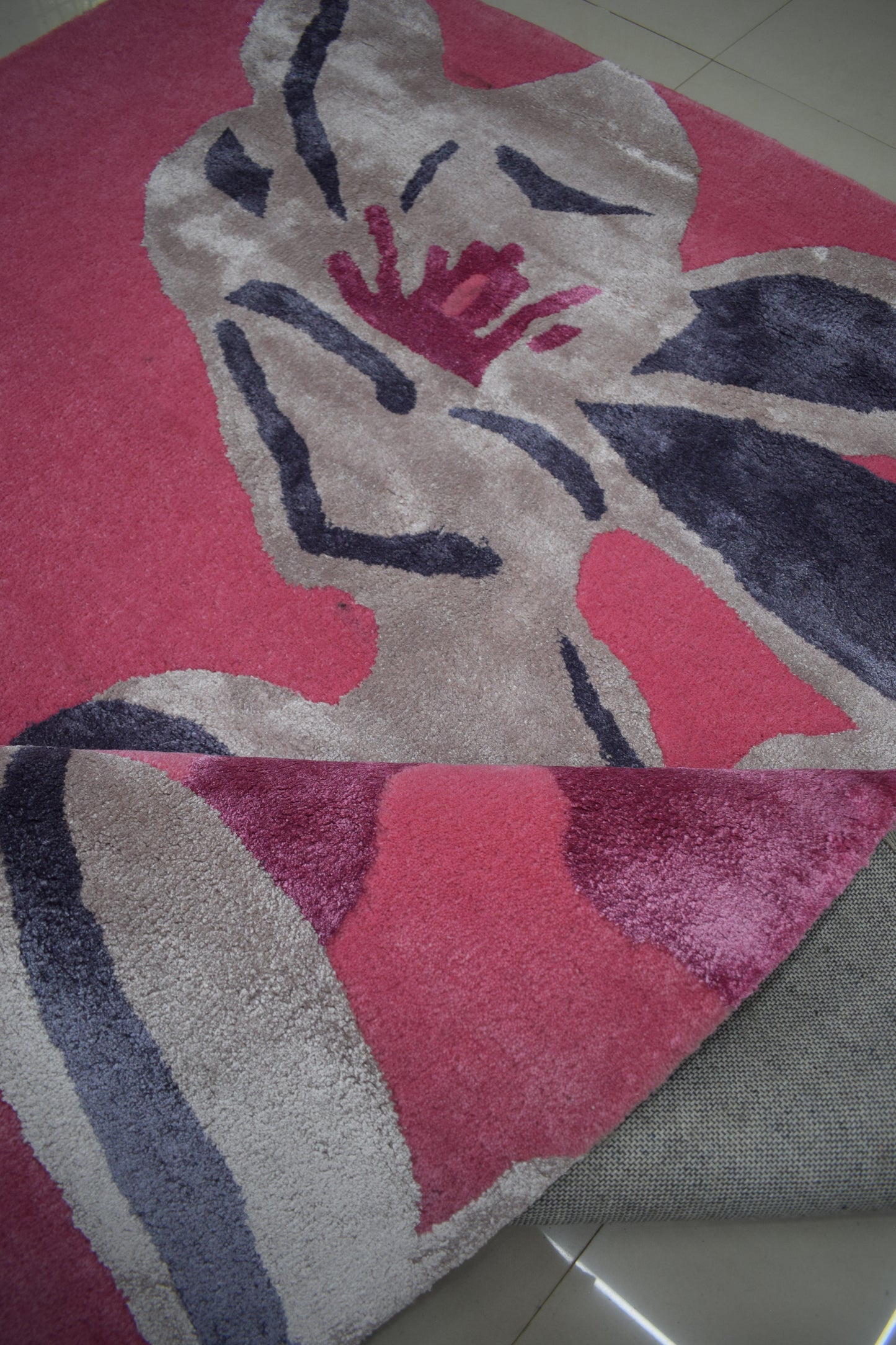 Midnight Peony Rug