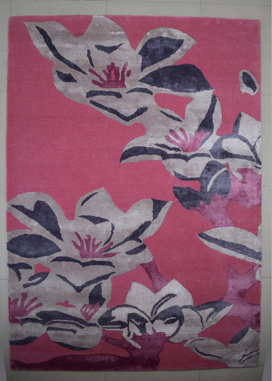 Midnight Peony Rug